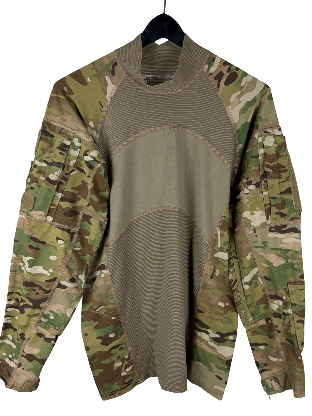 Mens Team Solider Army Combat Shirt Flame Resistant Camo Shirt Size M